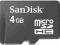 Sandisk karta microSDHC 4GB CL4