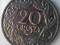 moneta g.g.20 groszy 1923 stan 1-
