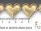 ~FUKSIK~ serduszka SERCA duże 0,5m 20szt złote