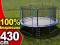 *TRAMPOLINA 14 FT 430 CM, SIATKA, POKROWIEC, TORBA