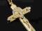 Wisior krzyż z postacią JEZUSA z cyrkoniamii 18k