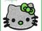APLIKACJE naprasowanki kotek HALLO KITTYbuziaZIELO