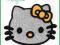APLIKACJE naprasowanki kotek HALLO KITTYbuziaŻÓŁTE