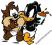 DAFFY DUCK BUGS BUNNY TAZ ROAD RUNNER naklejki