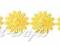 APLIKACJE, STOKROTKI - ŻÓŁTE SŁONECZNE -25 SZT