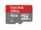 SanDisk karta microSDHC ULTRA 16GB CL10 30MB/s