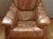 ELEGANCKI BRĄZOWY FOTEL SKÓRZANY sabinakaja
