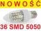 ŻARÓWKA DIODOWA LED 36SMD 5050 580lm E27 CIEPŁA