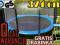 SUPER TRAMPOLINA 374CM SIATKA +DRABINKA GRATIS BCM