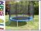 TRAMPOLINA OGRODOWA Z SIATKĄ + DRABINKA 10 FT