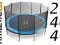 TRAMPOLINA 244 cm Athletic trampoliny siatka batut