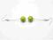 Kolczyki - zielone jabłuszka