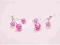 Kolczyki - różowe kuleczki