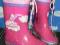HELLO KITTY cudne oryginalne gumiaki kalosze 26