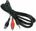 Kabel 2x RCA (CINCH) wtyk -> 1x Jack 3.5mm 1,5m