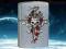 $$ ZAPALNICZKA ZIPPO 0412 SKULL WITH ROSE N DAGGER