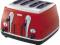 Toster DeLonghi ICONA CTO4003R - 4 KOMORY 1800W