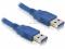 Kabel USB 3.0 krótki męski M-M Delock 5Gbps 50cm