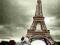 Paryż - Wieża Eiffla Zakochani - plakat 100x140 cm