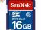 @ SANDISK SECURE DIGITAL SDHC 16GB