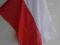 FLAGA POLSKI NOWA 75x100 EURO
