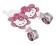 Gwizdki rozwijane Hello Kitty 6 szt Urodziny Party