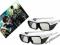 2x OKULARY 3D SONY TDG-BR250 ORAZ 2x FILM 3D !!!