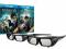 2x OKULARY 3D SONY TDG-BR250 ORAZ 2x FILM 3D !!!