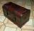 kuferek z drewna s611na kosmetyki szkatułka kufer