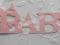 trinket_tt *SCRAPKI (H) NAPIS BABY 2szt. RÓZ
