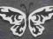 [trinket_tt] SCRAPKI (X5) MOTYL OZDOBNY f(B-CZ)