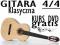 GITARA KLASYCZNA AKUSTYCZNA 4/4 2 KOLORY + DVD