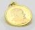 ZŁOTY MEDALIK Z PAPIEŻEM CHRZEST BIERZMOWANIE