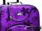 WALIZKA DUŻA fioletowa KWIATKI walizki 24h jedyna.