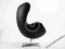 FOTEL SKÓRA czarny JAJO Egg Chair RABAT 35 %
