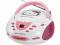 BOOMBOX HELLO KITTY Z RADIEM BIAŁO RÓŻOWY OD1ZL BC