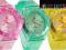 JELLY WATCH zegarek NA LATO plaża zegarki NEW ice