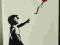 Banksy Balloon Girl, street art obraz 50x70 hand m