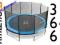 TRAMPOLINA 366 cm Athletic trampoliny siatka batut