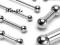 Kolczyki piercing do ciała Industrial 1,6/38/6