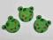Żabki drewniane samoprzylepne 3 szt
