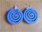 Drewniane kółka - niebieskie II