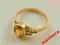 Piękny pierścionek złoty pr585 MIODOWY 100zł/g !!!