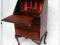 Orzechowy sekretarzyk gięte nogi CHIPPENDALE
