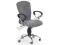 Obrotowy fotel biurowy VINCI szary kółka kauczukow