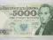 5000 złotych Chopin seria AA 5554488 Okazja!!!!!!