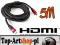 HIGH END KABEL HDMI-HDMI 5m FULL HD OPLOT GOLD