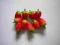Mini miniaturowe owoce truskawka