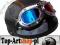 KASK RETRO STYLE CHEŁM + SKÓRA DASZEK GOGLE CHROME