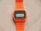oryginalny orange neon zegarek casio fluo asos